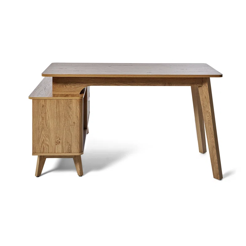 Jurine L-Shaped Credenza Desk - Image 5