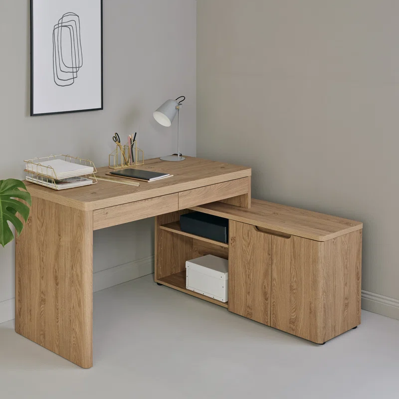 L-Shaped Credenza Desk - Image 2