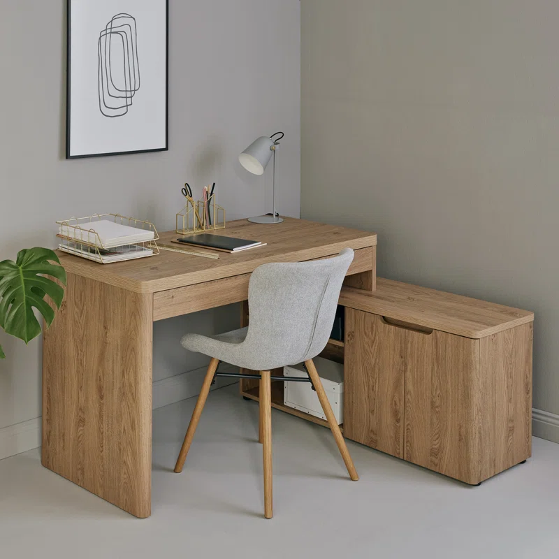 L-Shaped Credenza Desk